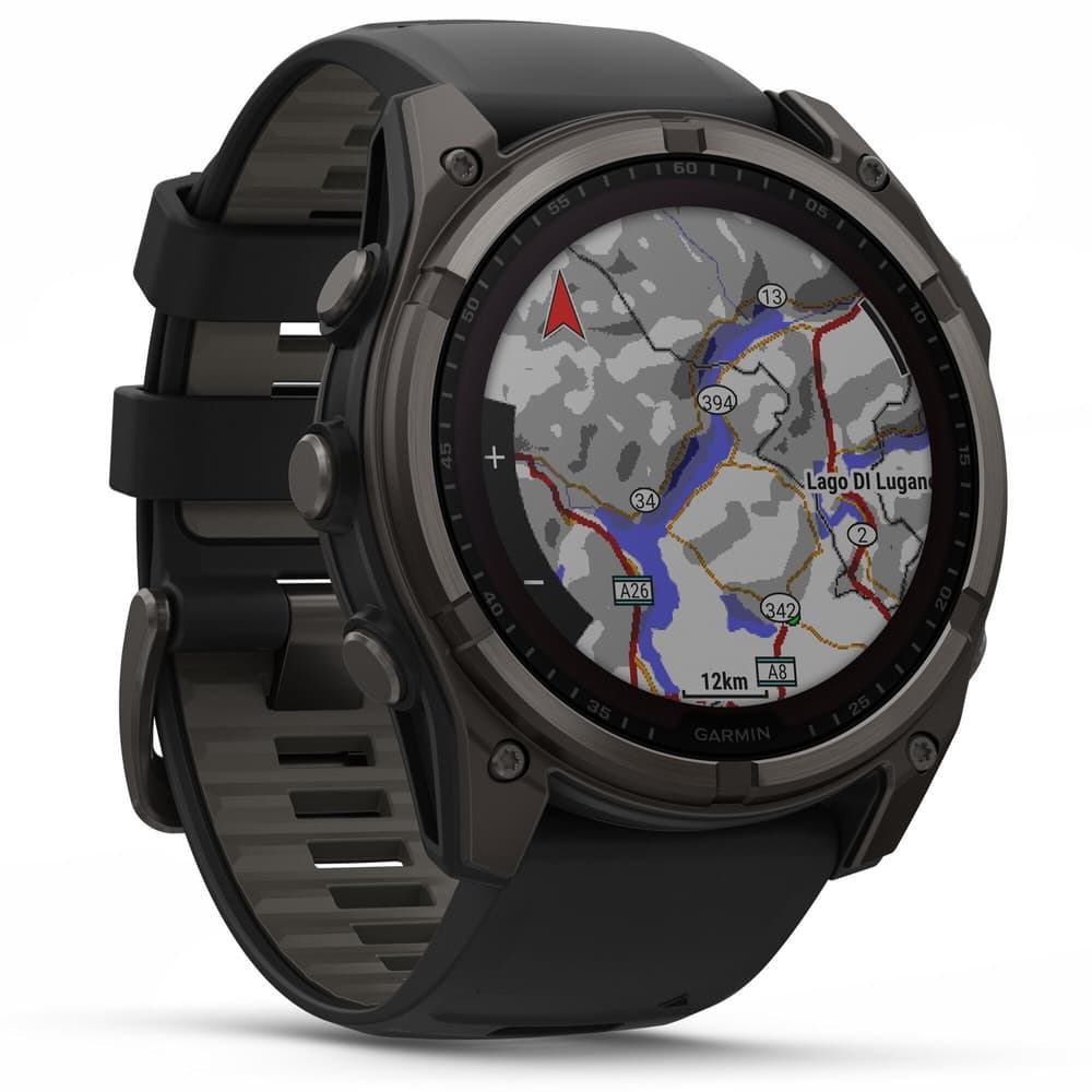 Fenix 8 SOLAR 51mm Sapphire Solar Carbon Gray DLC Titanium / Black, view: 4