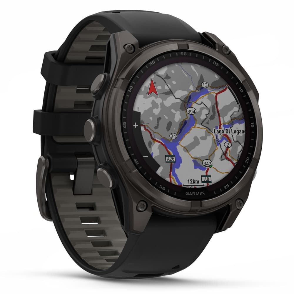 Fenix 8 SOLAR 47mm Sapphire Solar Carbon Gray DLC Titanium / Black, view: 4