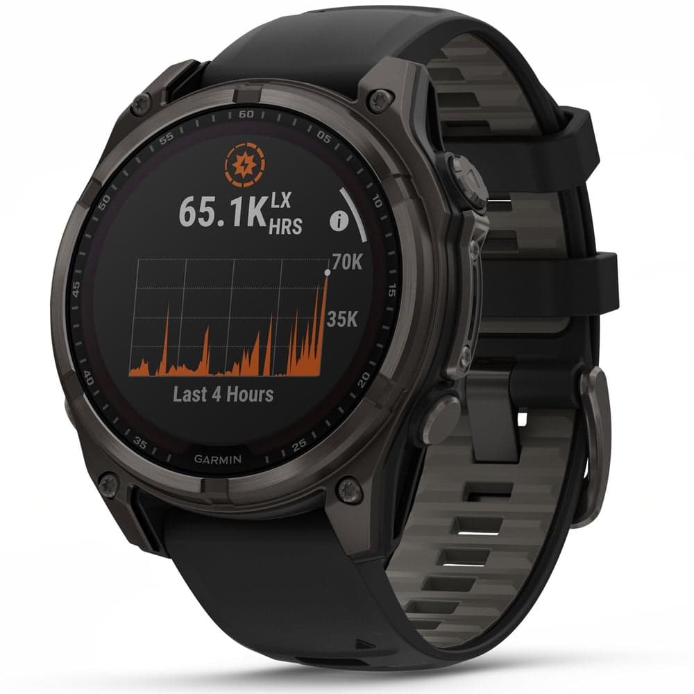 Fenix 8 SOLAR 47mm Sapphire Solar Carbon Gray DLC Titanium / Black, view: 1