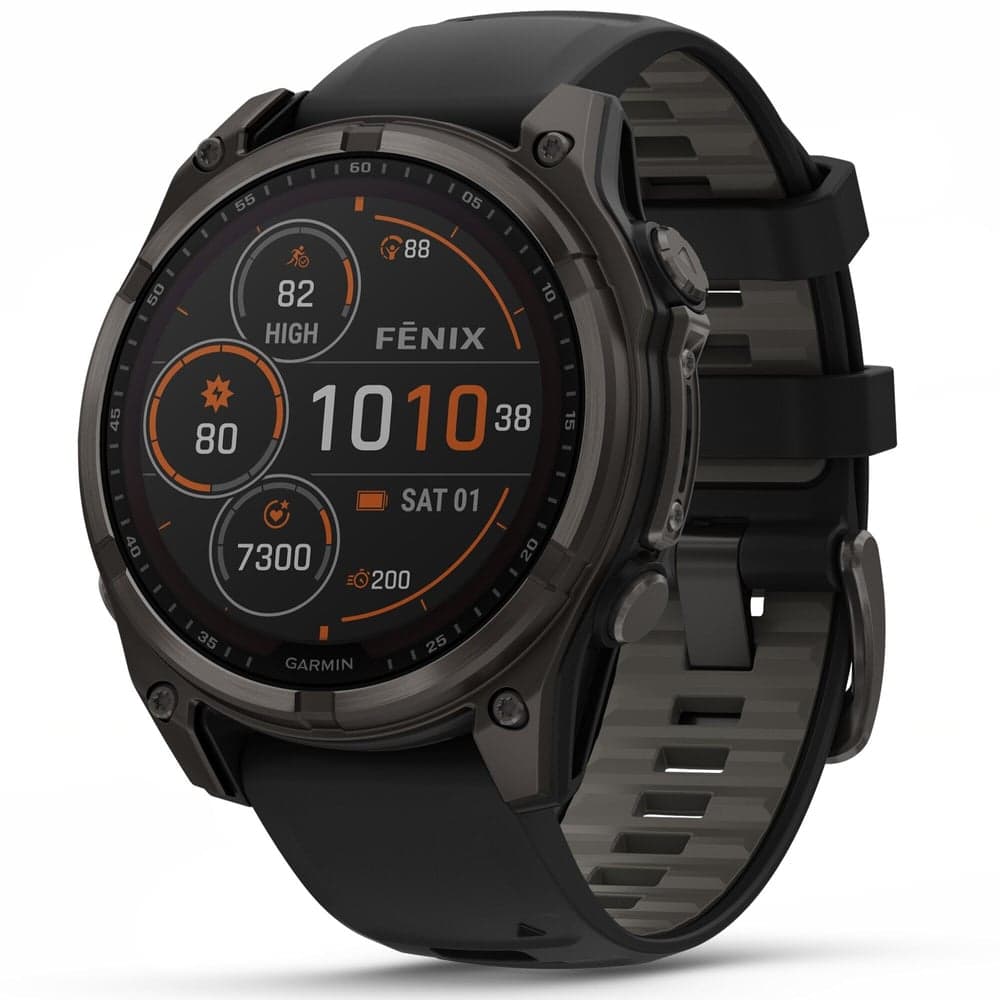 Fenix 8 SOLAR 47mm Sapphire Solar Carbon Gray DLC Titanium / Black, view: 0