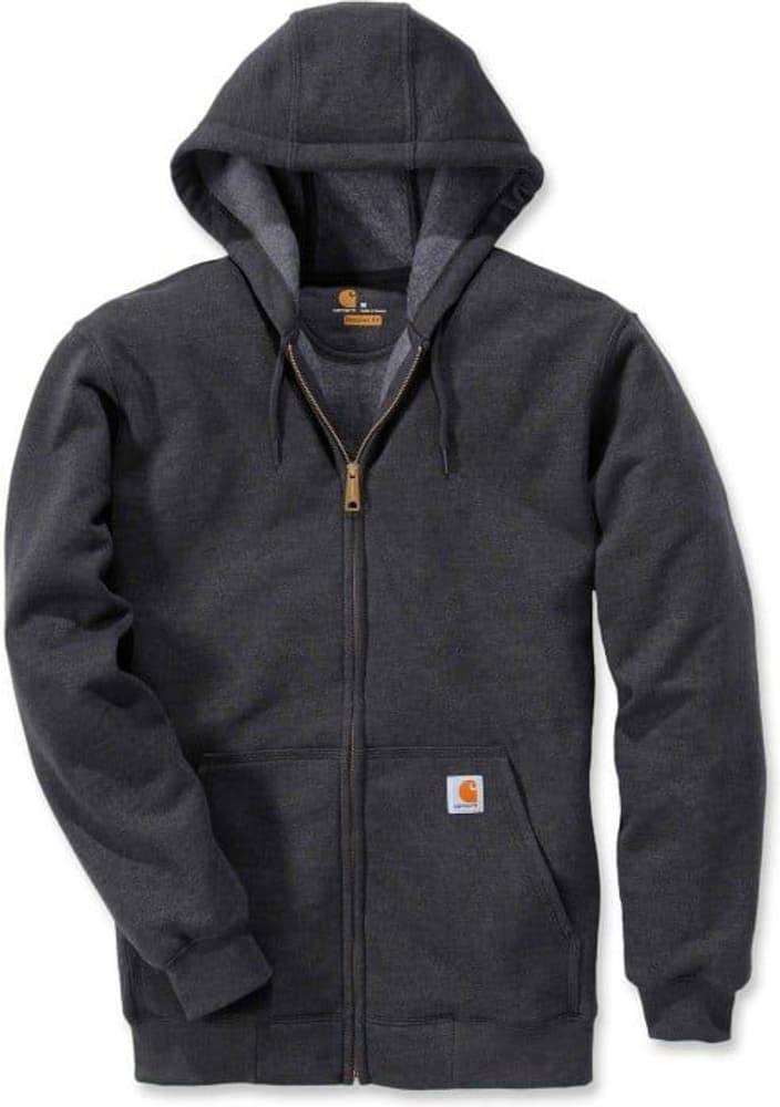 Carhartt M's Zip Hooded Sweatshirt Carbon Heather, view: 0