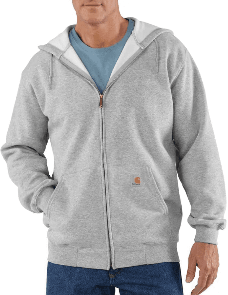 Carhartt M's Zip Hooded Sweatshirt Heather Grey, view: 1