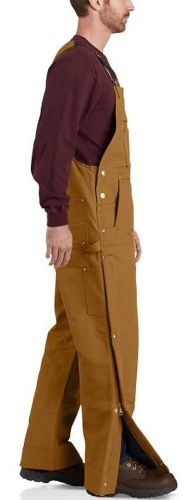 Carhartt M's Firm Duck Insulated Bib Overall Carhartt Brown, view: 1