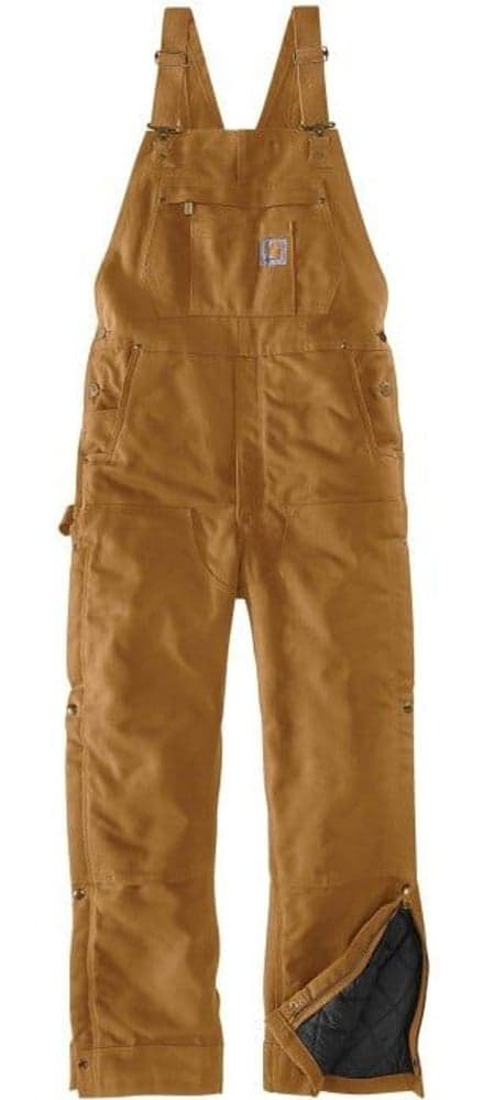 Carhartt M's Firm Duck Insulated Bib Overall Carhartt Brown, view: 6
