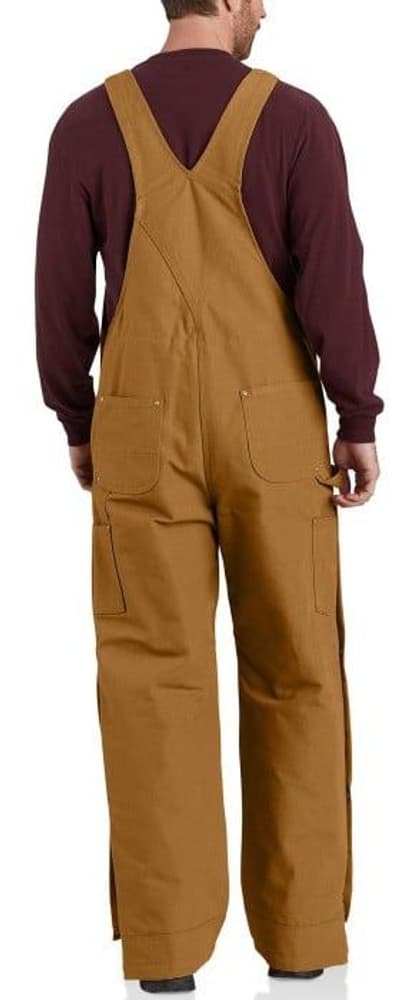 Carhartt M's Firm Duck Insulated Bib Overall Carhartt Brown, view: 4