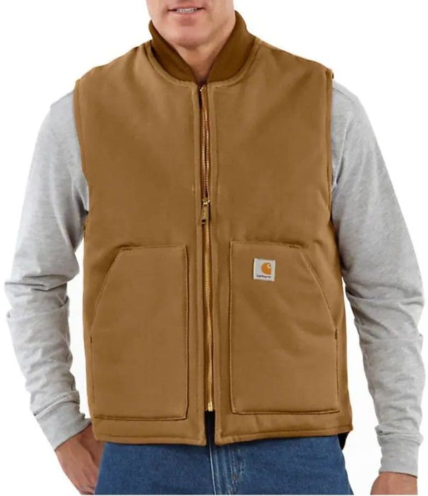 Carhartt M's Insulated Rib Collar Vest Carhartt® Brown, view: 2