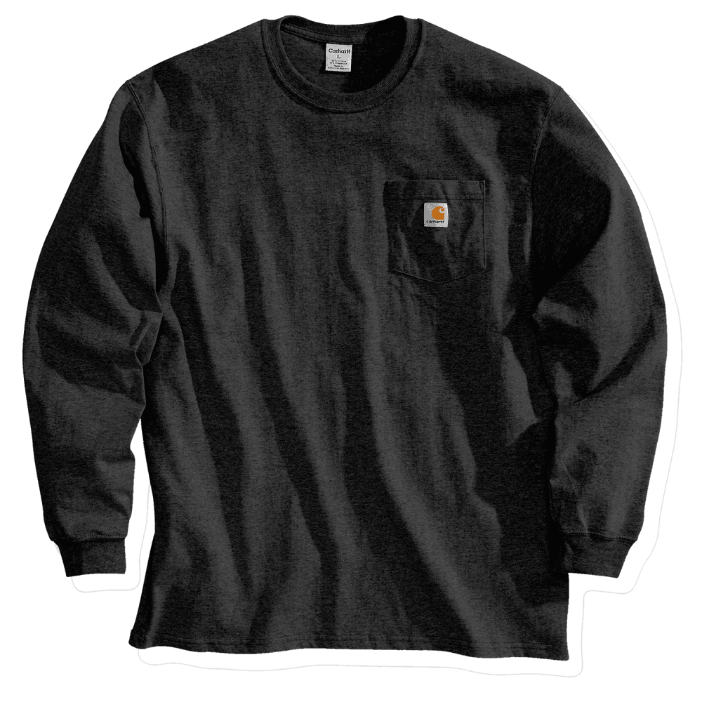Carhartt M's Workwear Pocket L/S T-Shirt Black, view: 2