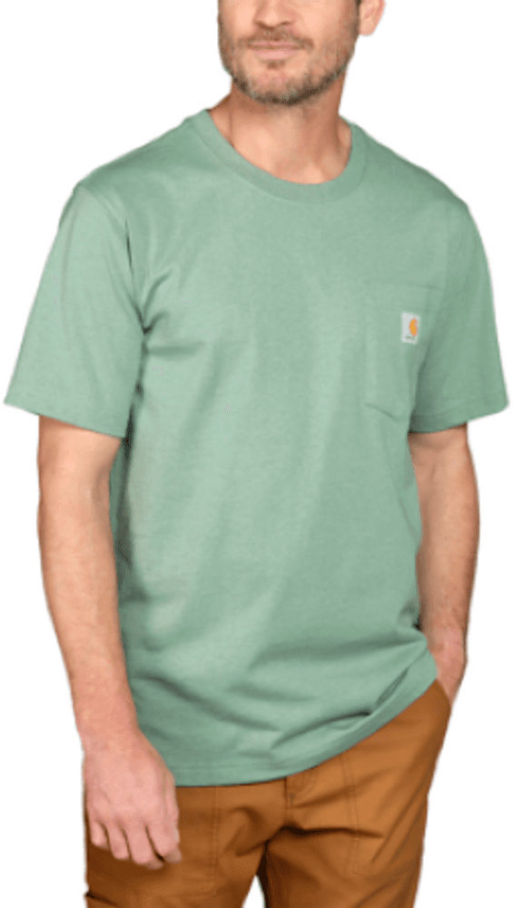 Carhartt M's Workwear Pocket S/S T-Shirt Jade Heather, view: 1