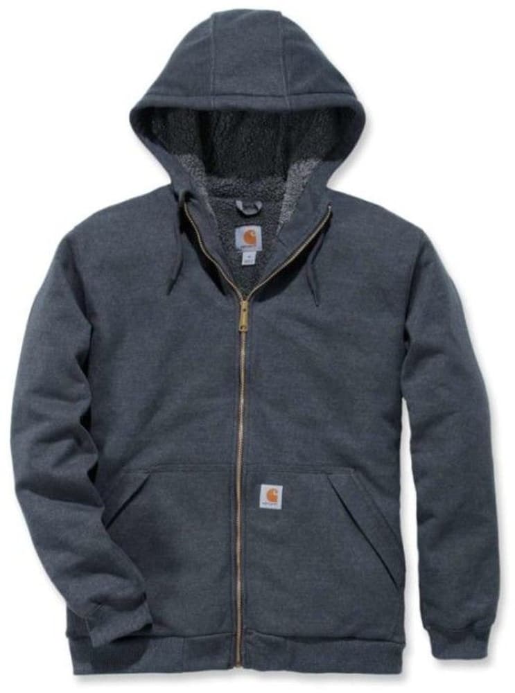 Carhartt M's Sherpa Lined Midweight Zip Carbon Heather, view: 1