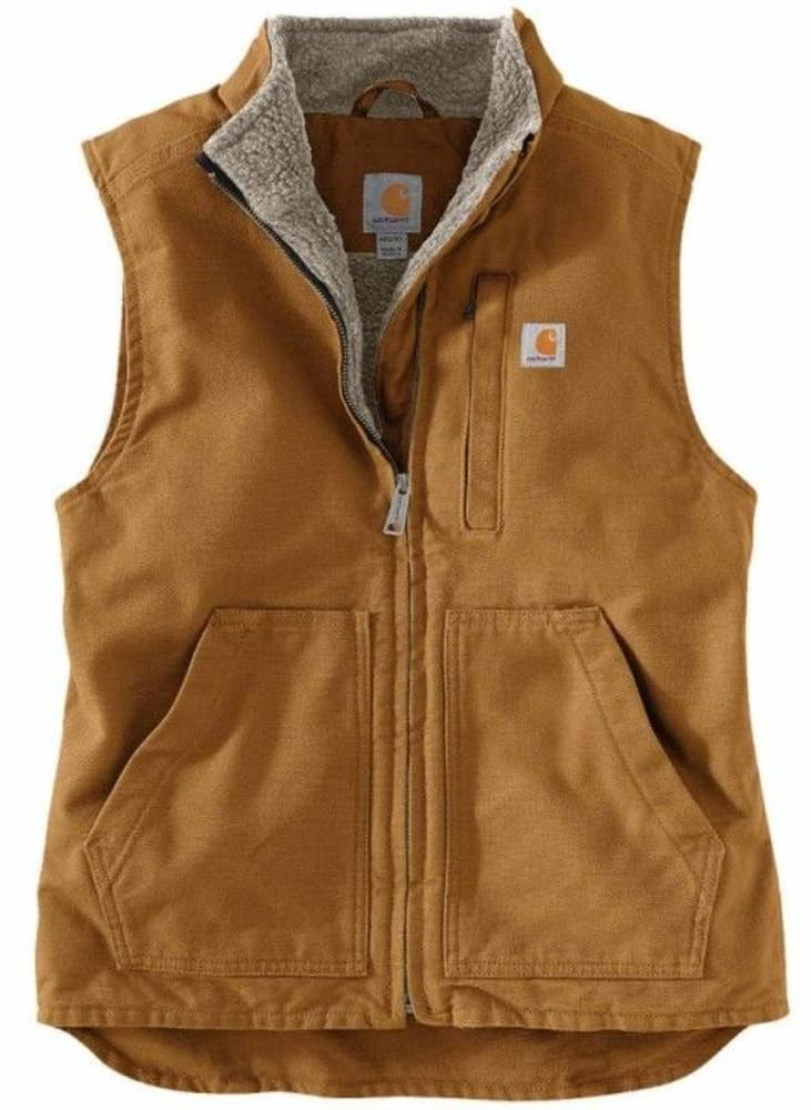 Carhartt W's Sherpa Lined Mock Neck Vest Carhartt® Brown, view: 2