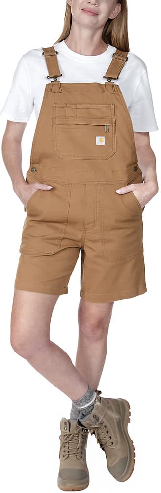 Carhartt W's Relaxed Fit Canvas Shortall Carhartt Brown, view: 4