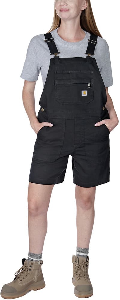 Carhartt W's Relaxed Fit Canvas Shortall Black, view: 3