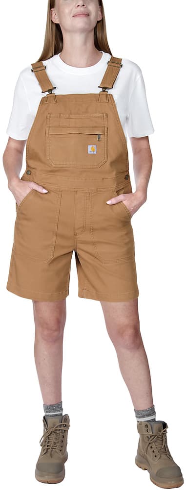 Carhartt W's Relaxed Fit Canvas Shortall Carhartt Brown, view: 2