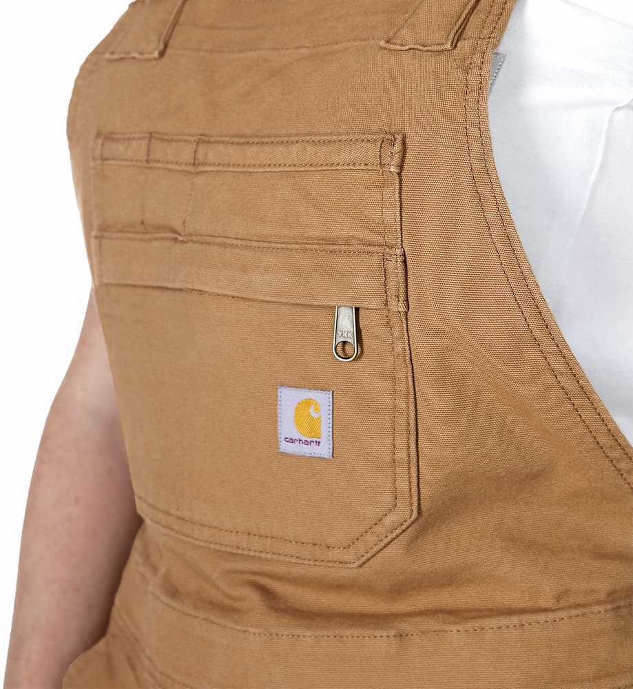 Carhartt W's Relaxed Fit Canvas Shortall Carhartt Brown, view: 1