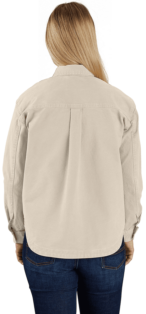 Carhartt W's Heavyweight Duck Overshirt Oat Milk, view: 1