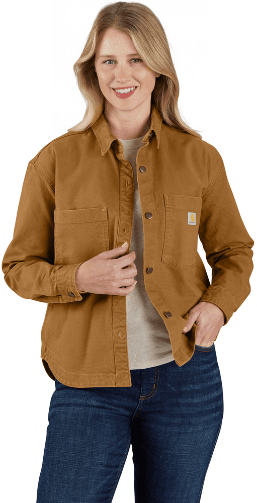 Carhartt W's Heavyweight Duck Overshirt Carhartt® Brown, view: 1