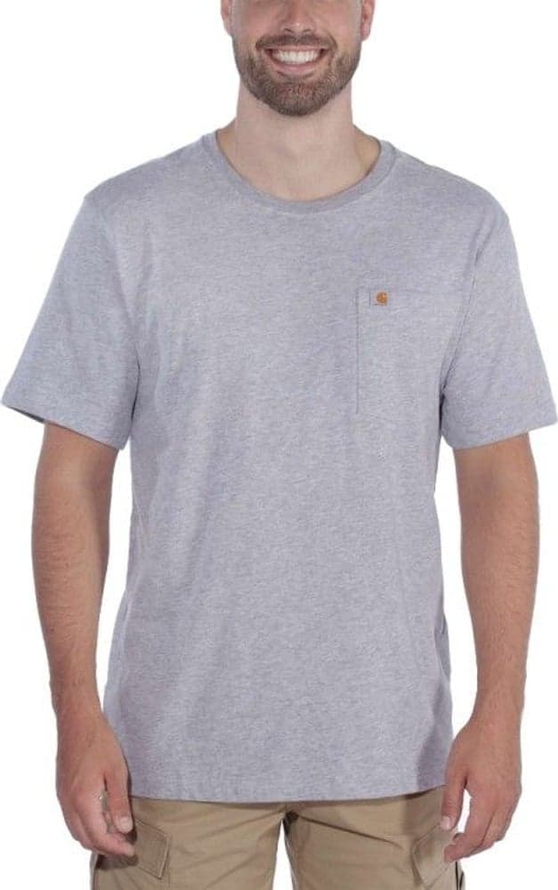Carhartt M's Warm Weather S/S Pocket T-Shirt Heather Grey, view: 1