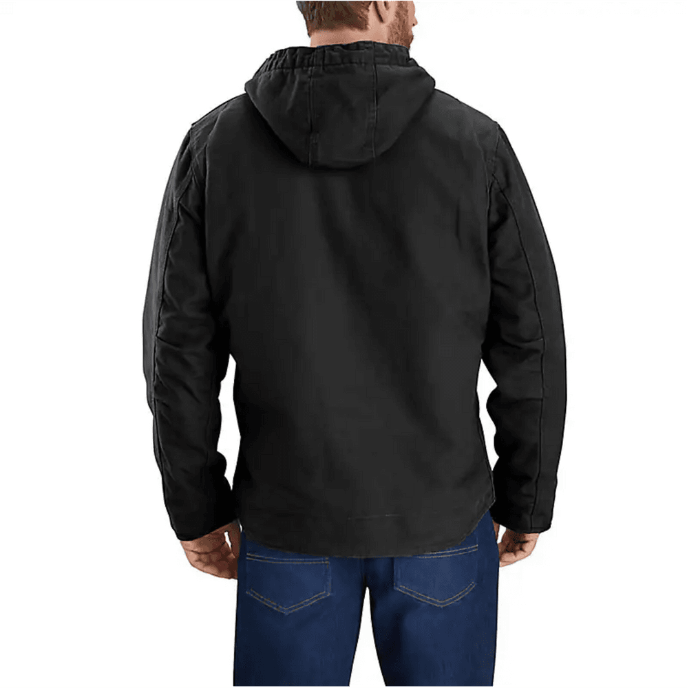 Washed Duck Sherpa Lined Jacket Black, view: 1