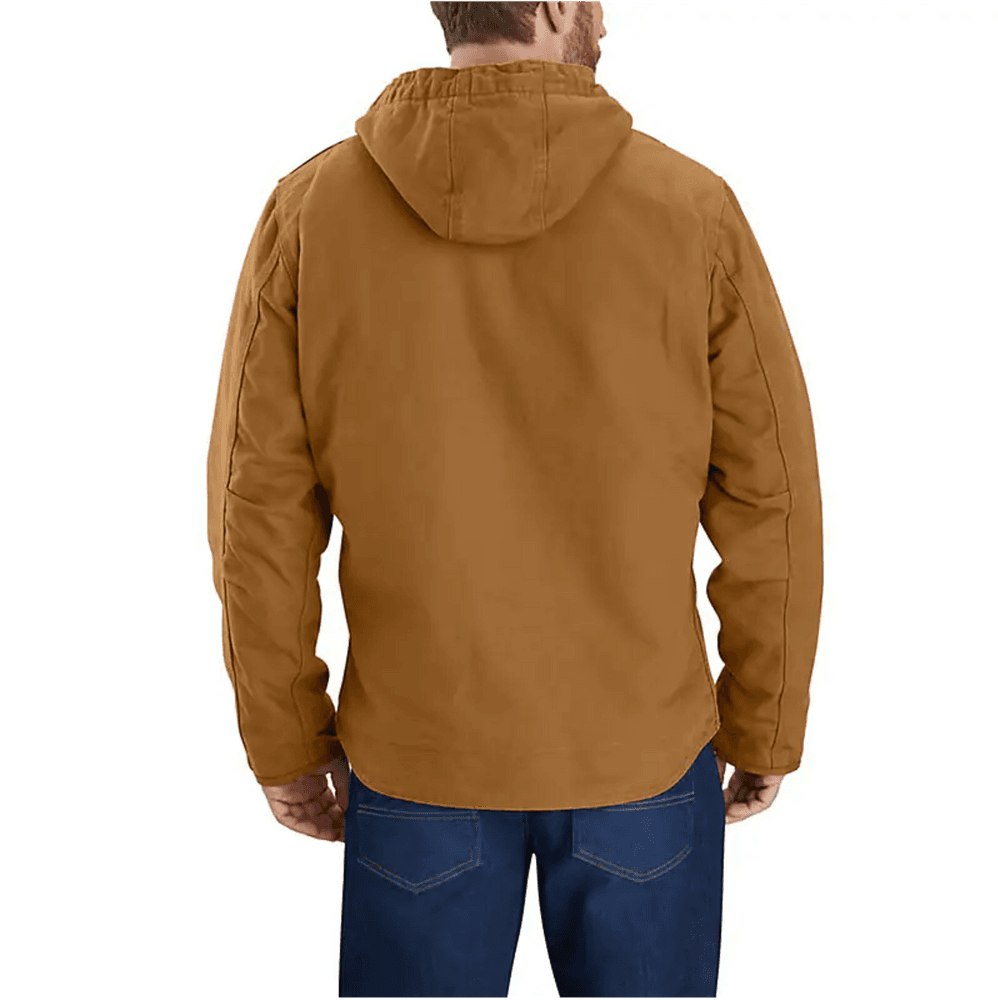 Washed Duck Sherpa Lined Jacket CARHARTT® BROWN, view: 1