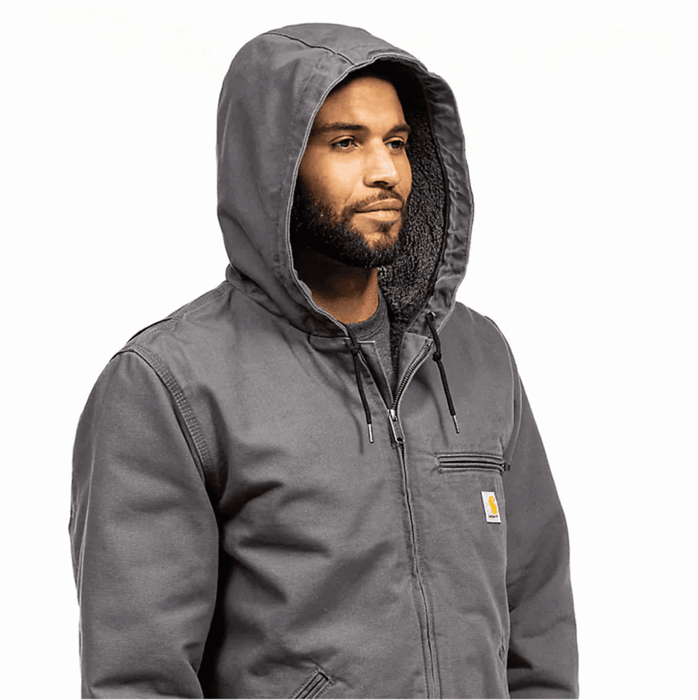 Washed Duck Sherpa Lined Jacket CARHARTT® BROWN, view: 5