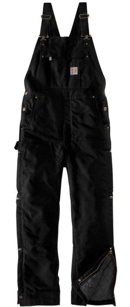 Carhartt M's Firm Duck Insulated Bib Overall Black, view: 2