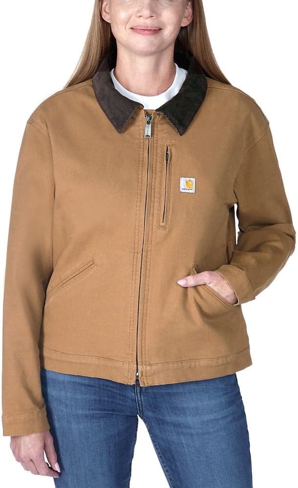 Carhartt W's Relaxed Fit Canvas Detroit Jacket Carhartt® Brown, view: 6