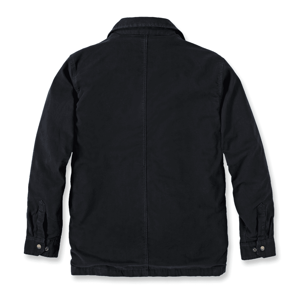 Fleece Lined Snap Front Black, view: 3