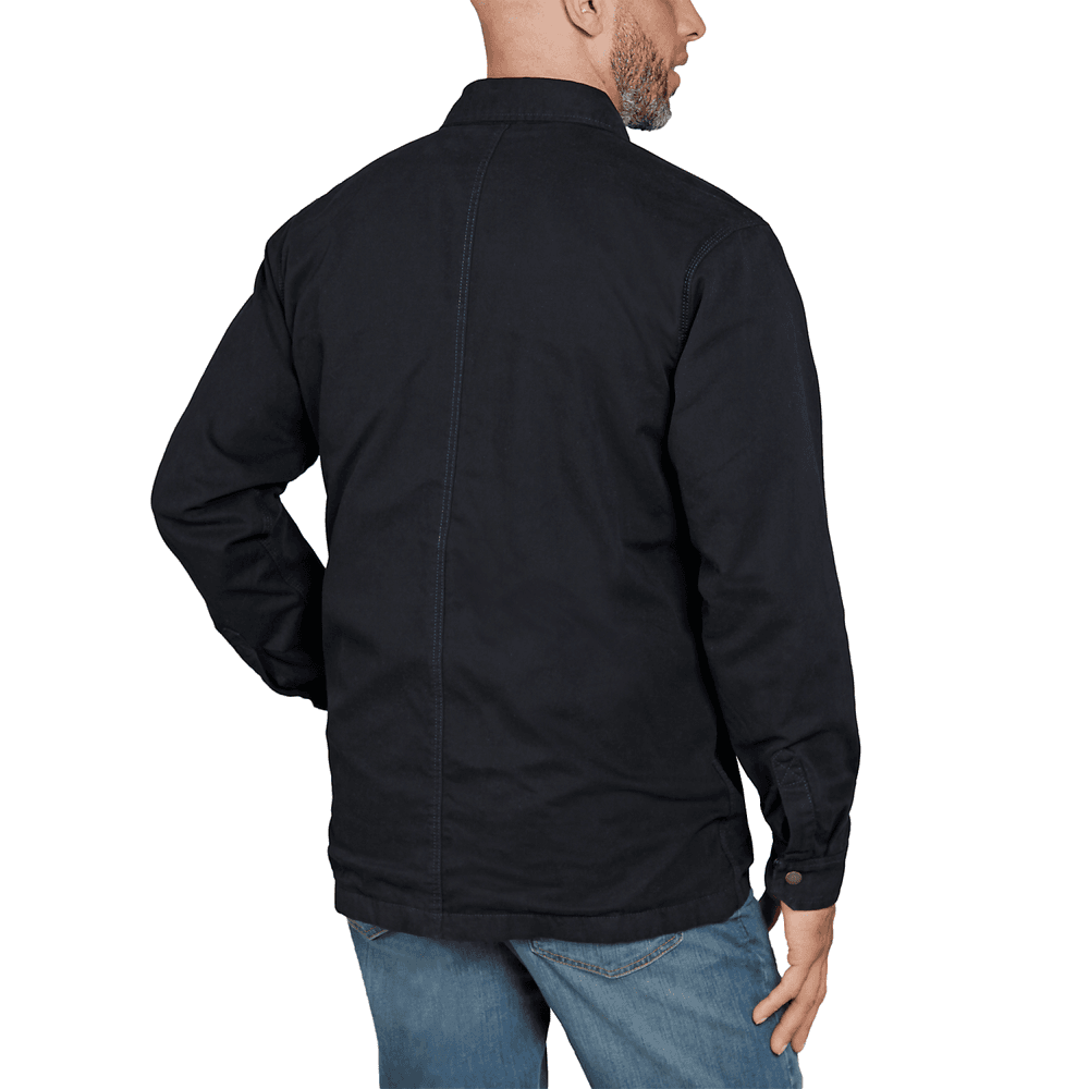Fleece Lined Snap Front Black, view: 1