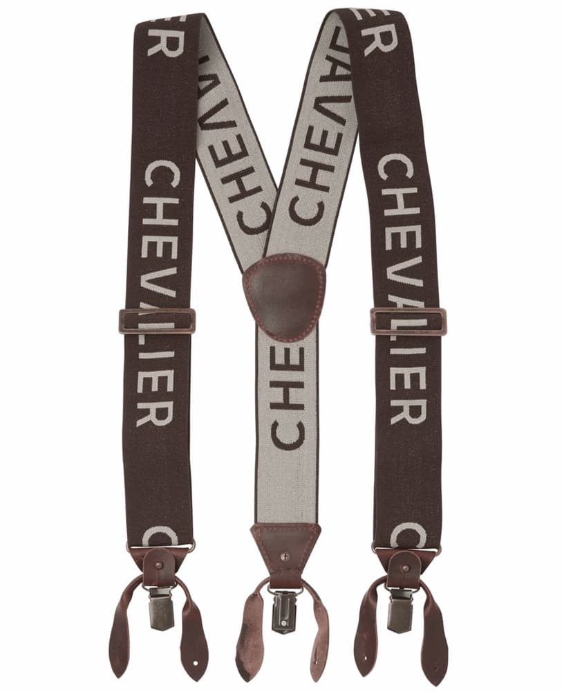Chevalier Logo Suspenders Brown, view: 0