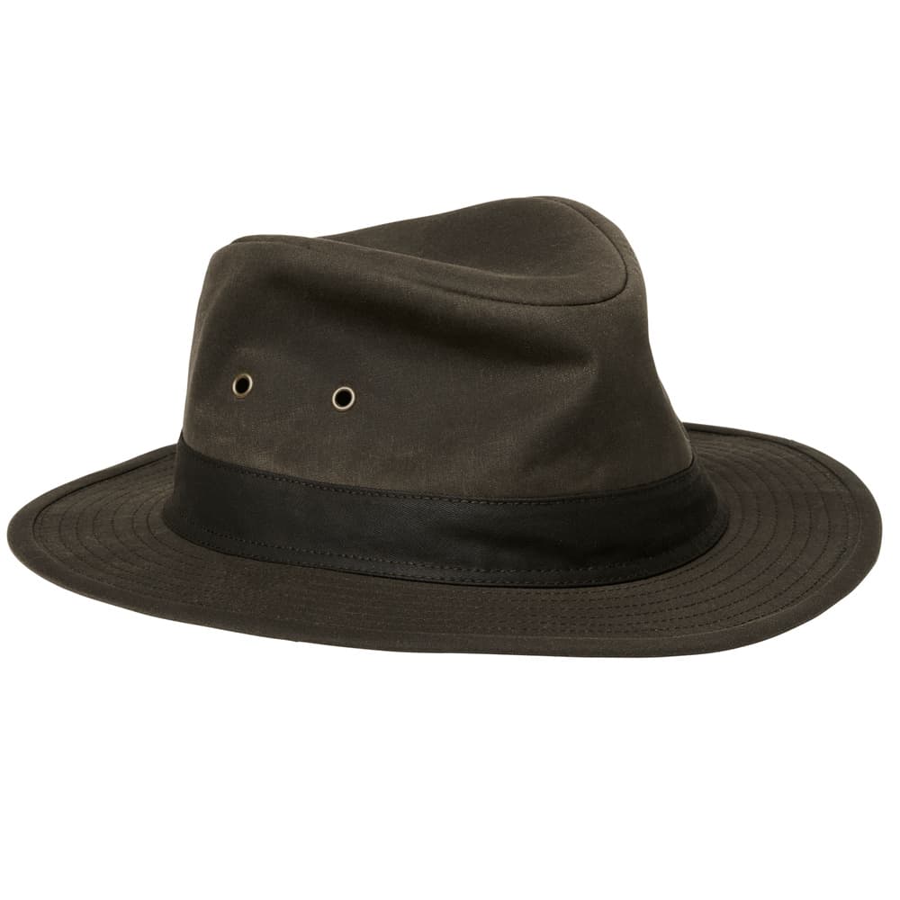 Bush Waxed Cotton Hat Leather Brown, view: 0