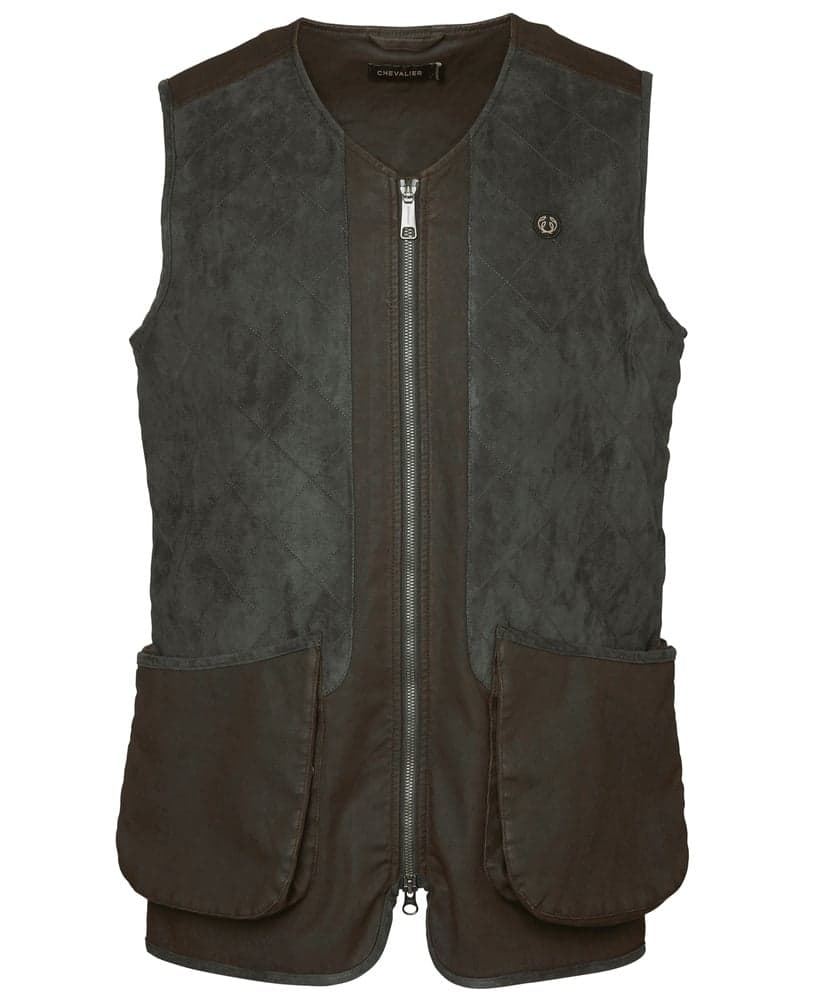 Vintage Dogsport Vest Men Leather Brown, view: 0