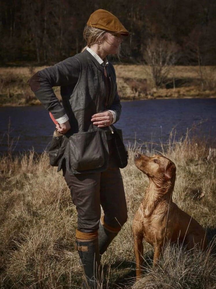 Vintage Dogsport Vest Women Leather Brown, view: 1