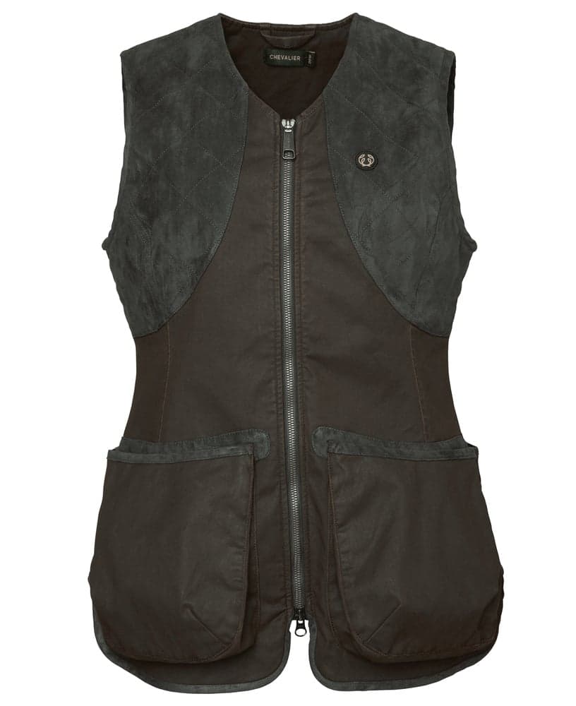 Vintage Dogsport Vest Women Leather Brown, view: 0