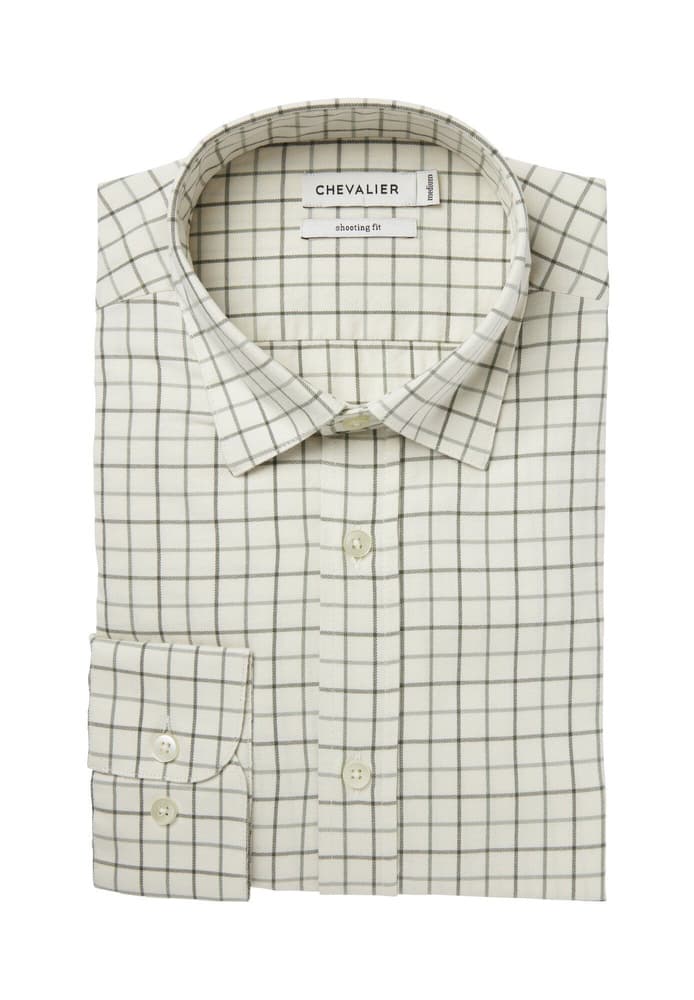 Luton Shooting Fit Shirt Men Hunter Green Tattersall, view: 1