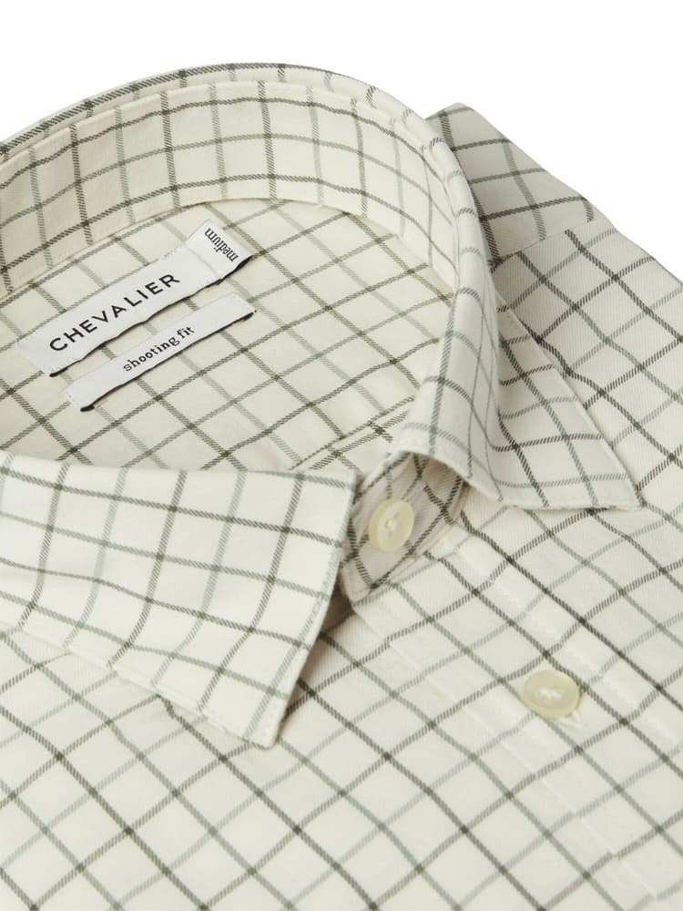 Luton Shooting Fit Shirt Men Hunter Green Tattersall, view: 2