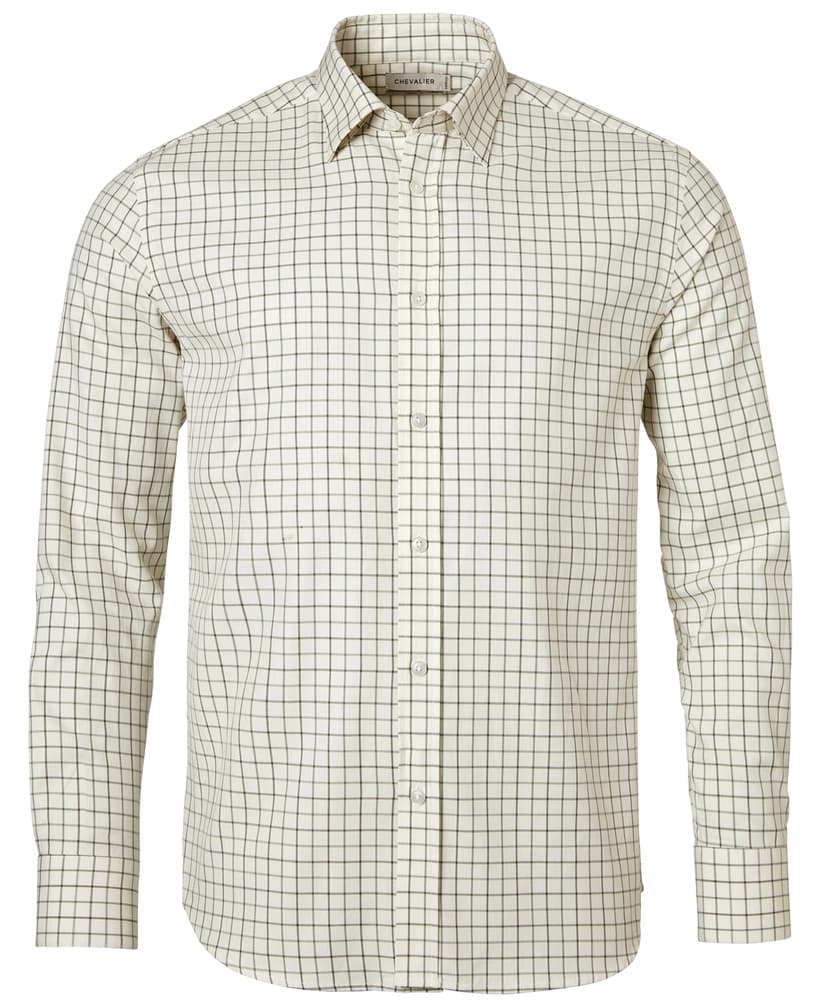 Luton Shooting Fit Shirt Men Hunter Green Tattersall, view: 0