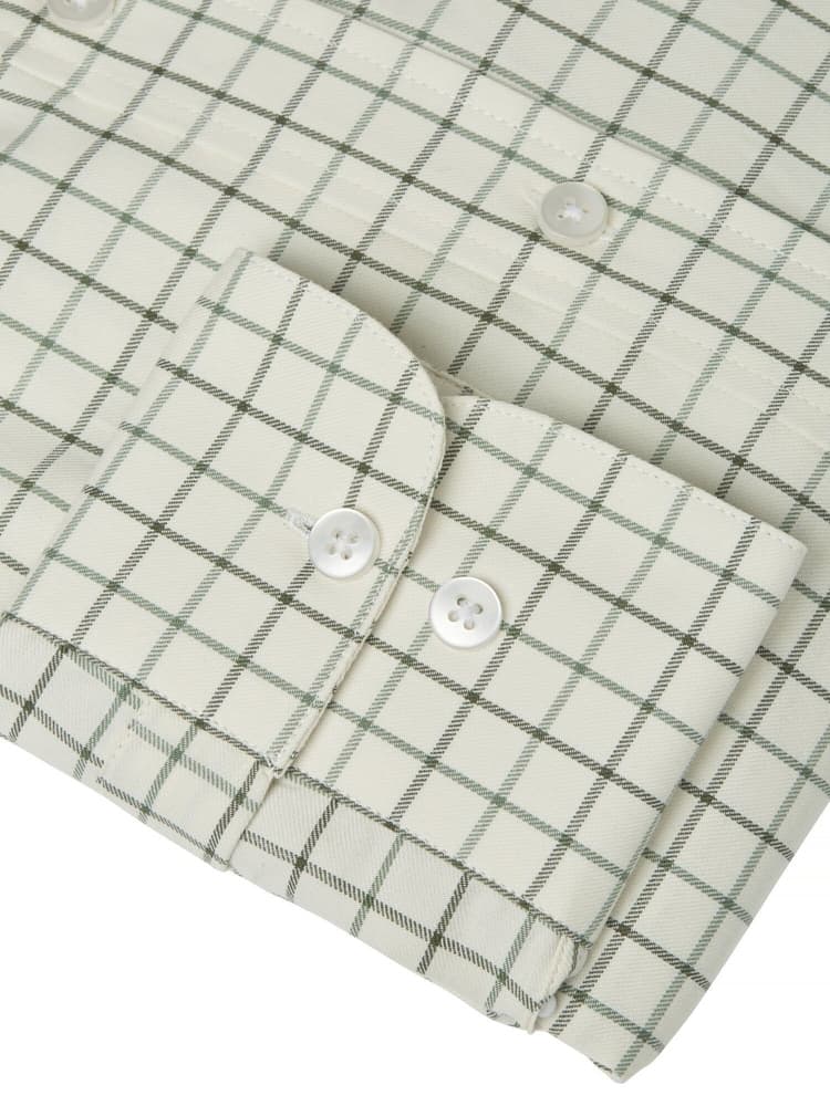 Luton Shooting Fit Shirt Men Hunter Green Tattersall, view: 3