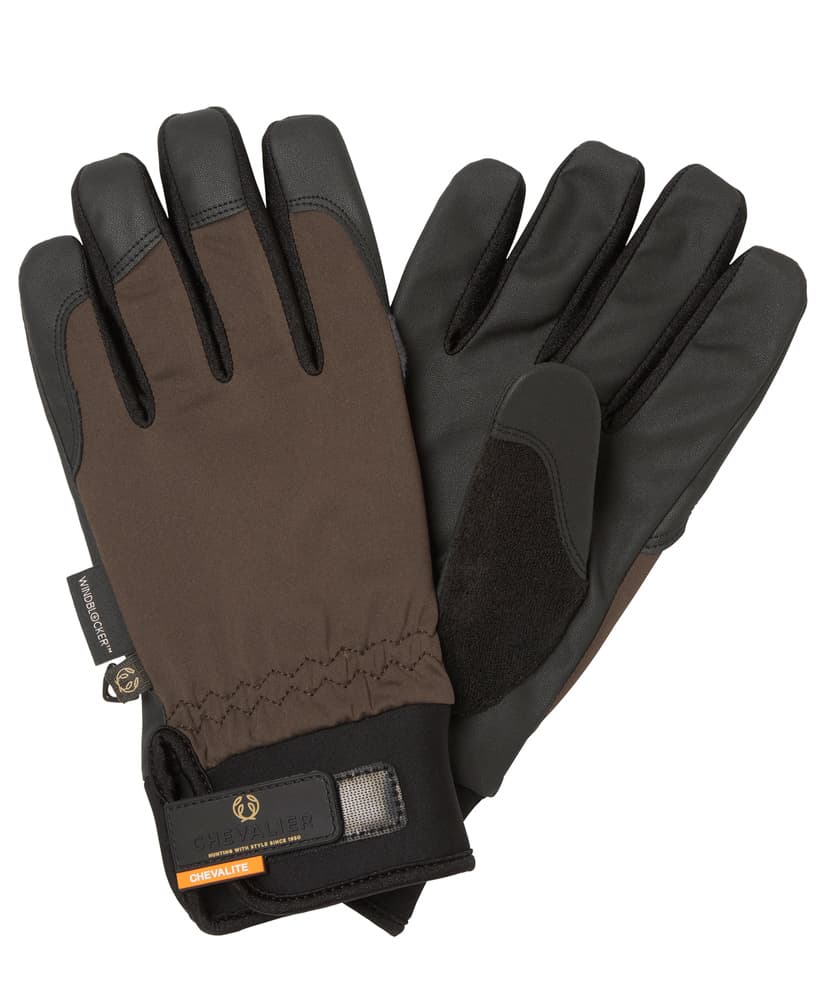 Waterproof Shooting Gloves Leather Brown, view: 0