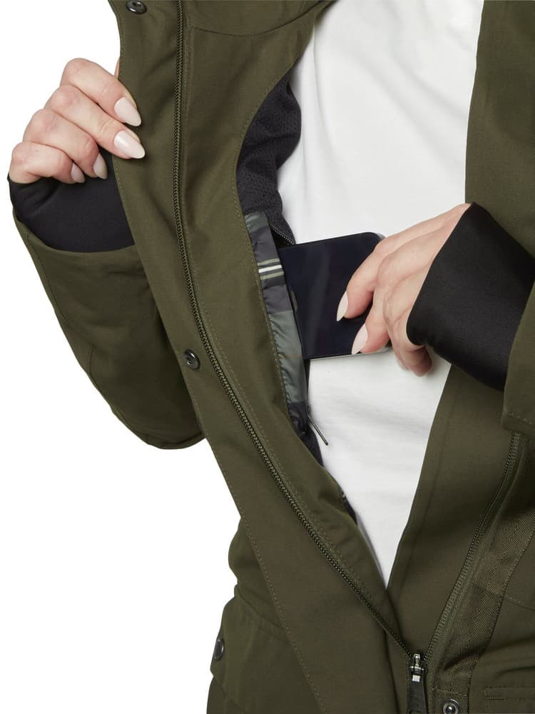 Fractus Chevalite Rain Coat Women Tobacco Green, view: 6