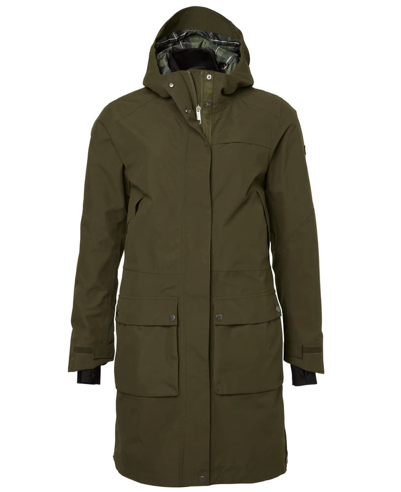 Fractus Chevalite Rain Coat Women Tobacco Green, view: 0