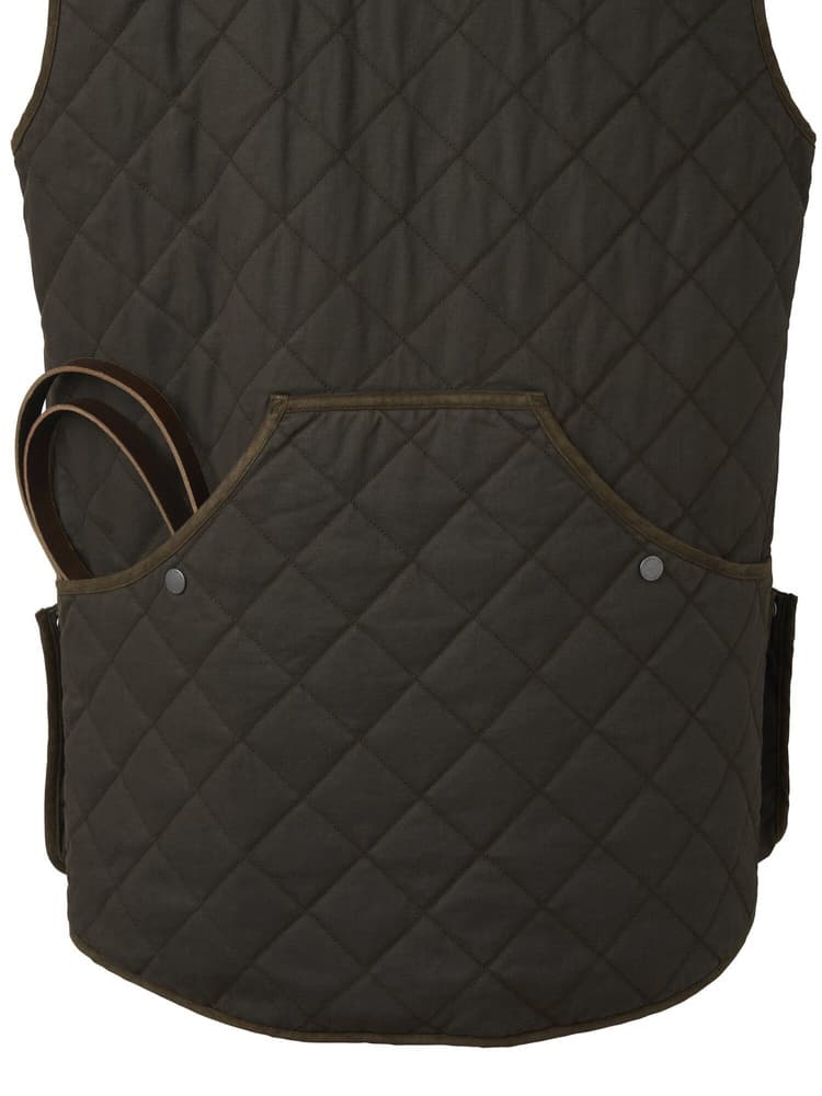Vintage Original Shooting Vest Men Leather Brown, view: 3