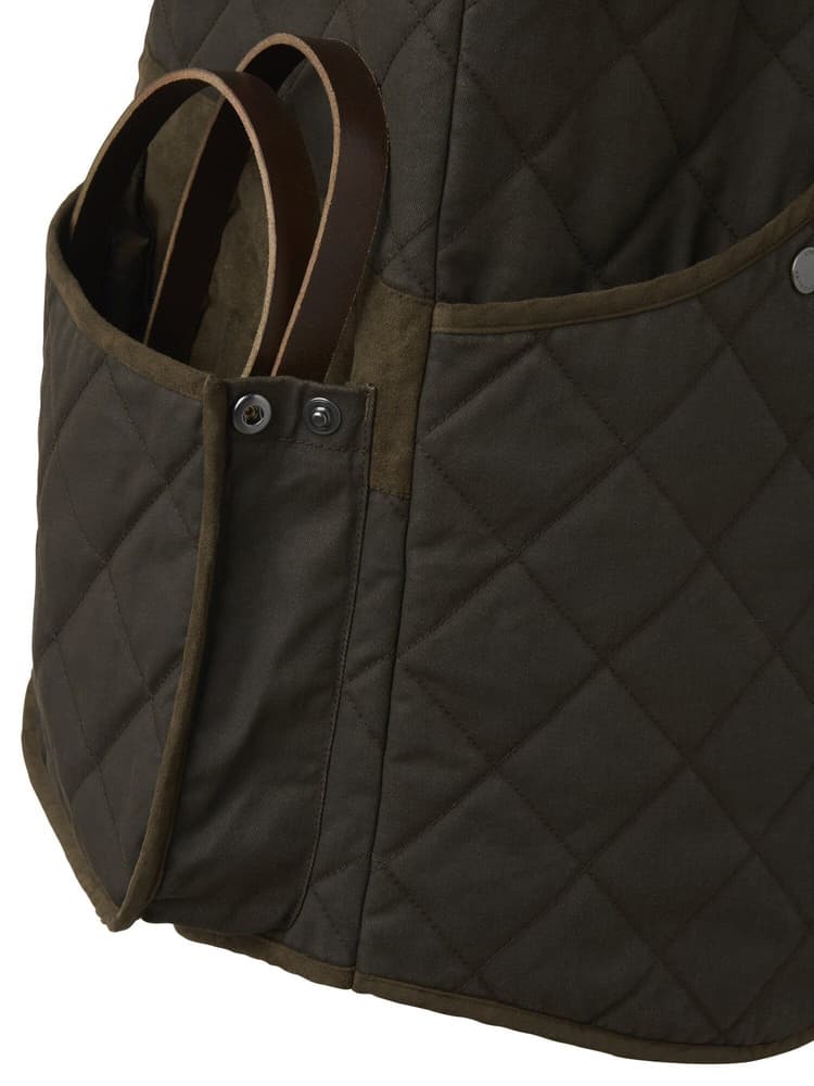 Vintage Original Shooting Vest Men Leather Brown, view: 4