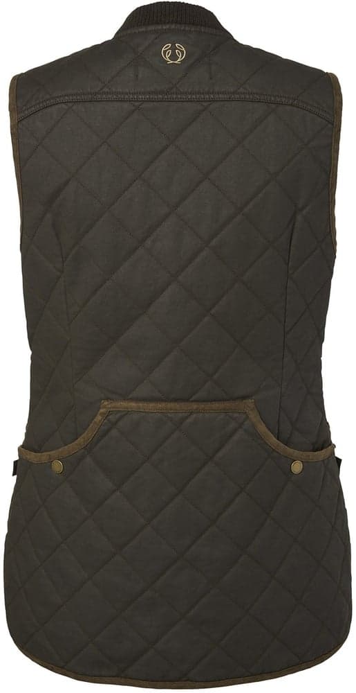 Vintage Shooting Vest Women Leather Brown, view: 1