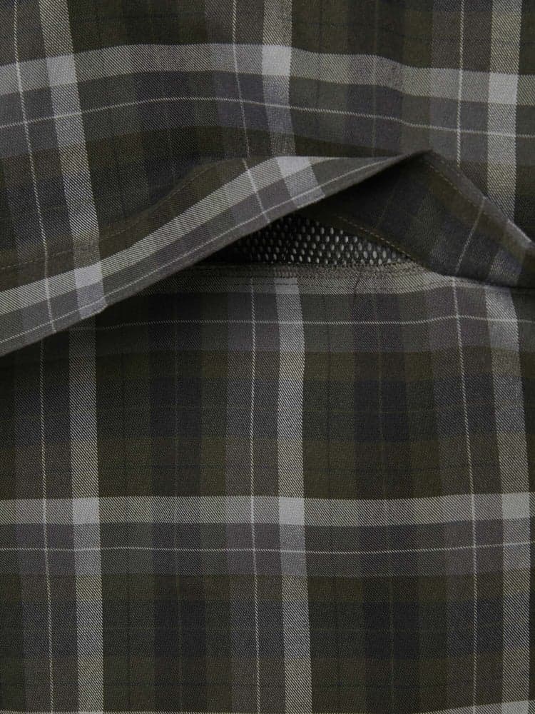Chill Coolmax Shooting Fit Shirt Men Fern Green Checked, view: 2