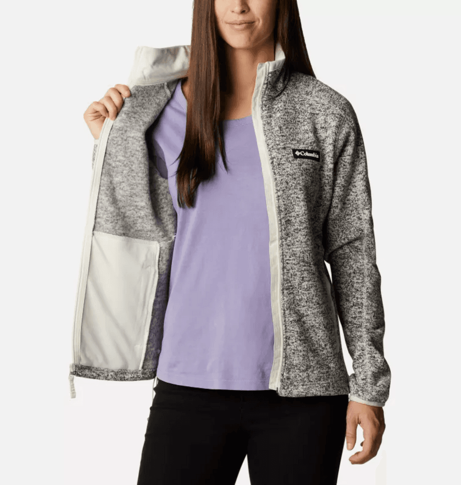 W Sweater Weather Full Zip Chalk Heather, view: 3