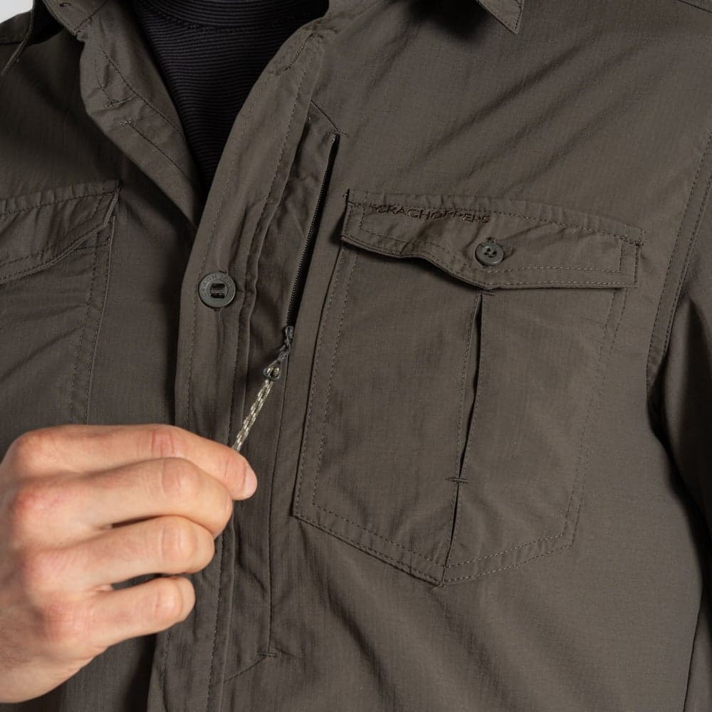 M's NosiLife Adventure LS Shirt III Woodland Green, view: 5