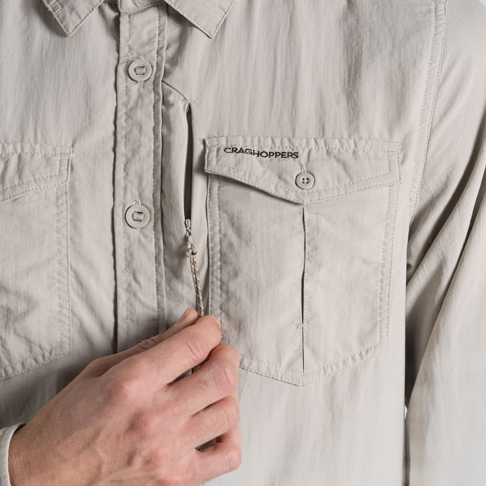 M's NosiLife Adventure III LS Shirt Parchment, view: 4