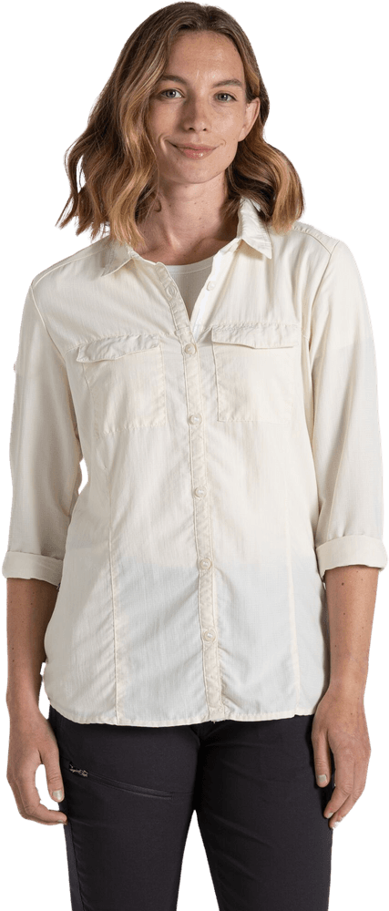 W's NosiLife Adventure LS Shirt III Seasalt, view: 2