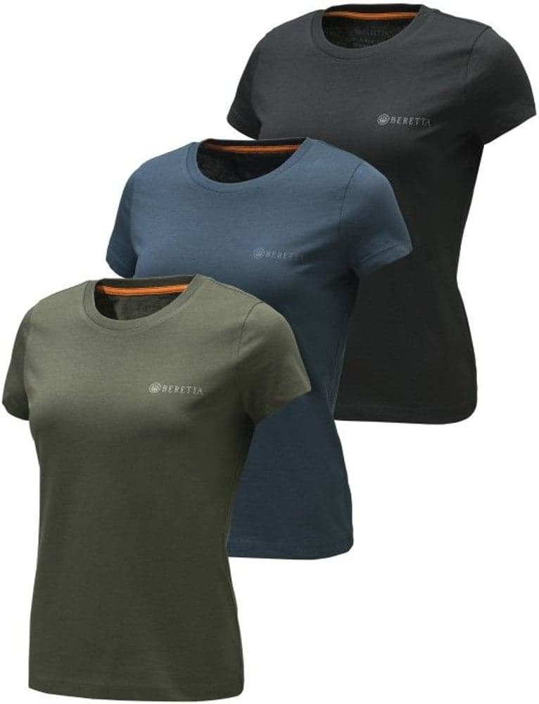 Set of 3 W's T-shirt Moss & BluEclipse & Black, view: 0