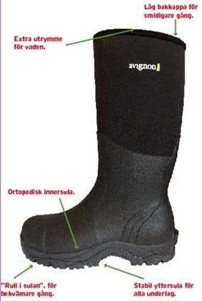 Avignon Ridge High Neoprenstøvel -60°C Unisex Svart, view: 2